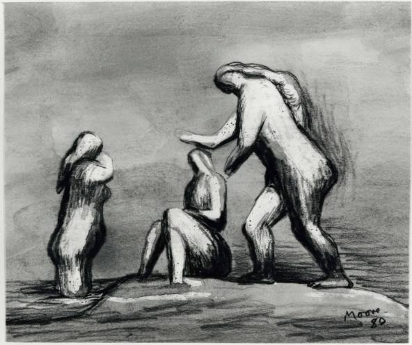 Study after Cézanne's 'Bathers', from the Left Side