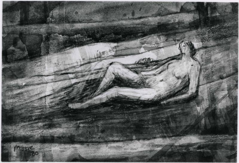 Reclining Nude in Landscape