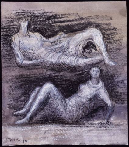 Two Draped Reclining Figures