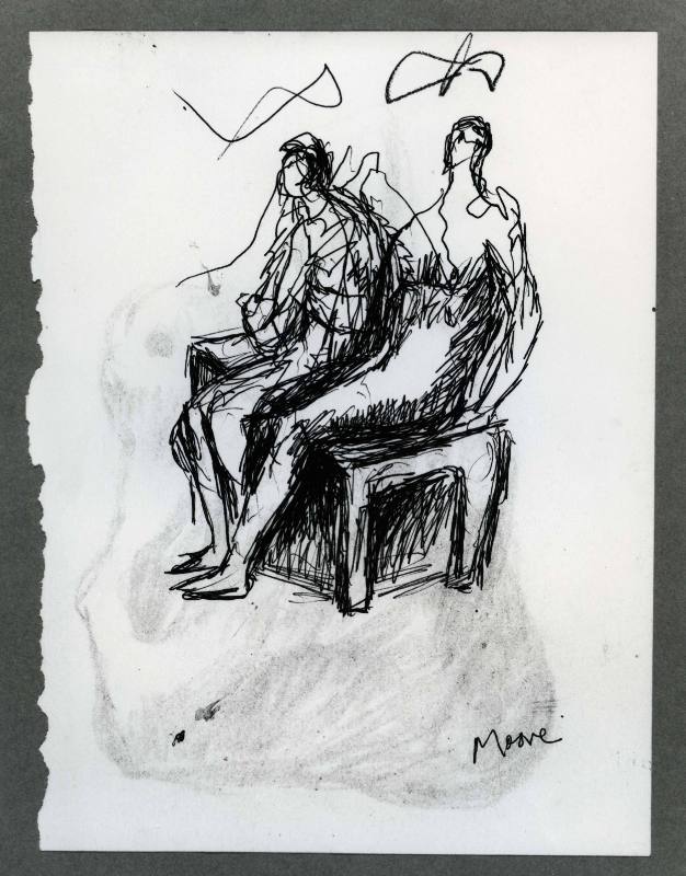 Two Seated Figures