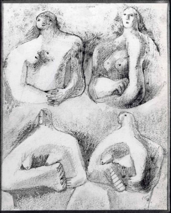 Study for Four Sculptures