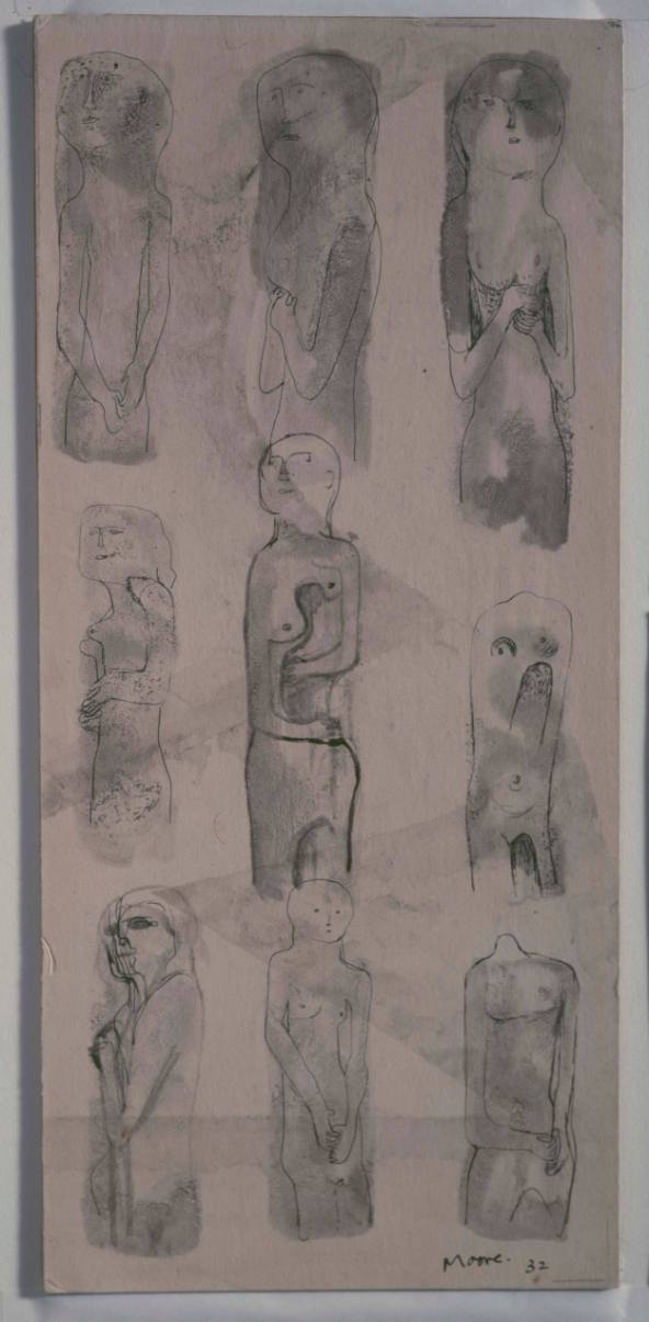 Ideas for Sculpture: Nine Standing Figures