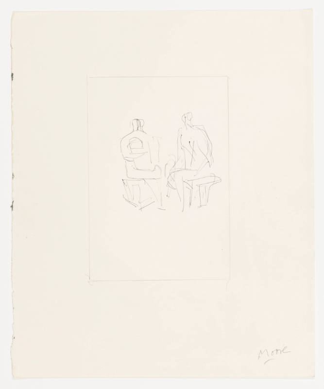 Two Seated Figures