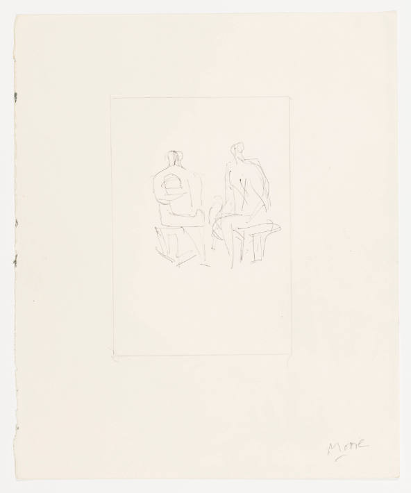 Two Seated Figures