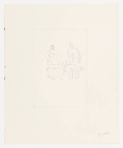 Two Seated Figures