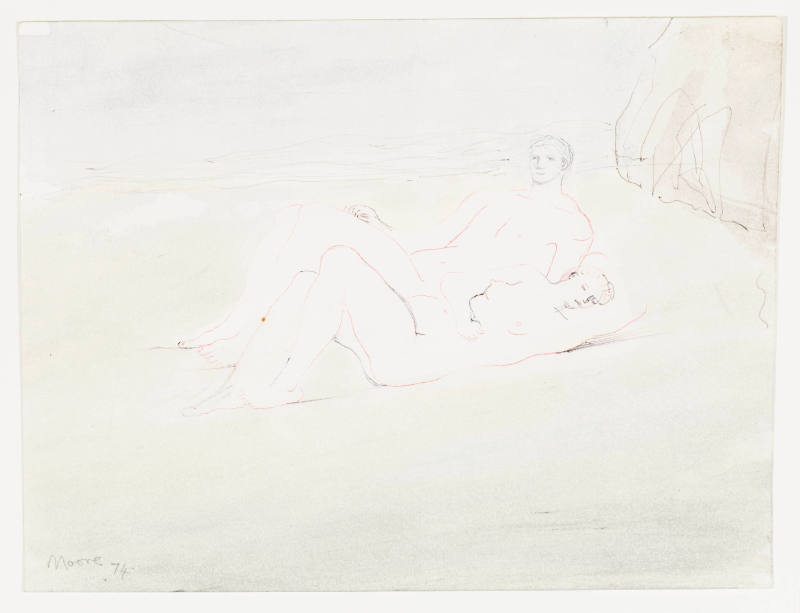 Reclining Figures on Beach