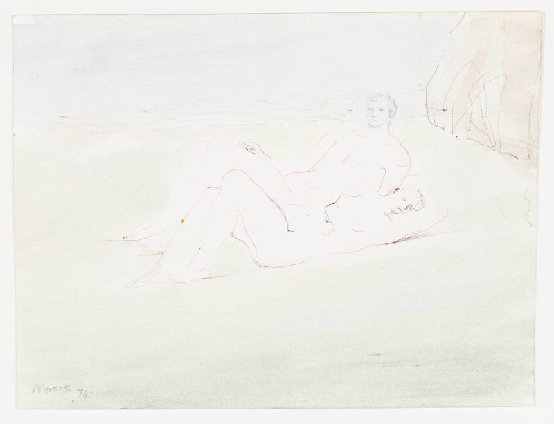 Reclining Figures on Beach