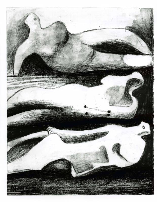 Three Reclining Figures