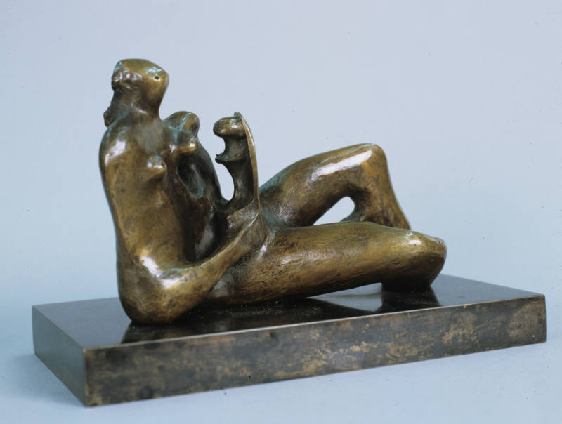 Maquette for Reclining Mother and Child