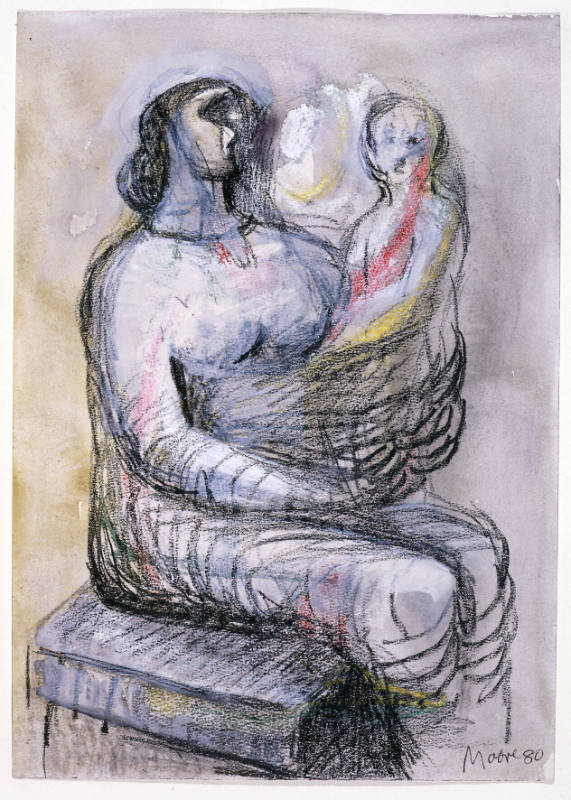 Seated Mother and Child