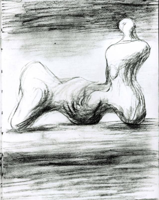 Flint: Idea for Reclining Figure Sculpture