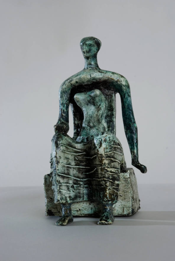 Maquette for Seated Woman