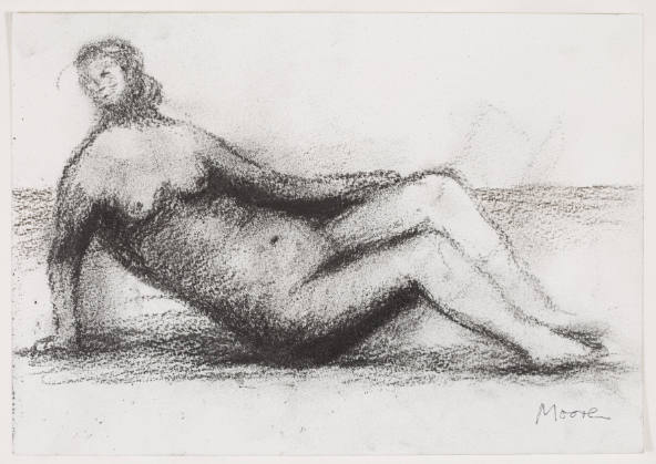 Reclining Nude on Seashore