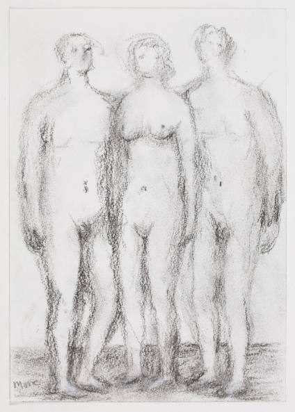 Three Standing Figures