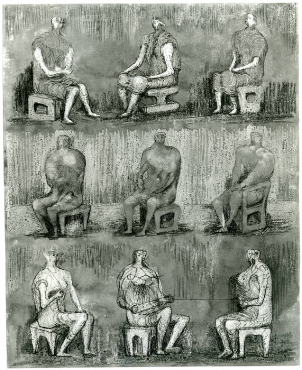 Ideas for Sculpture: Seated Figures