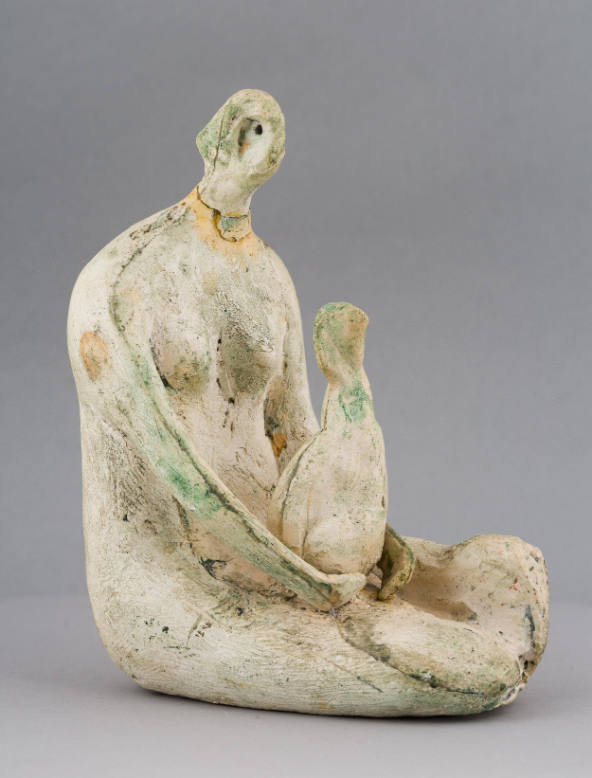 Seated Woman Holding Child