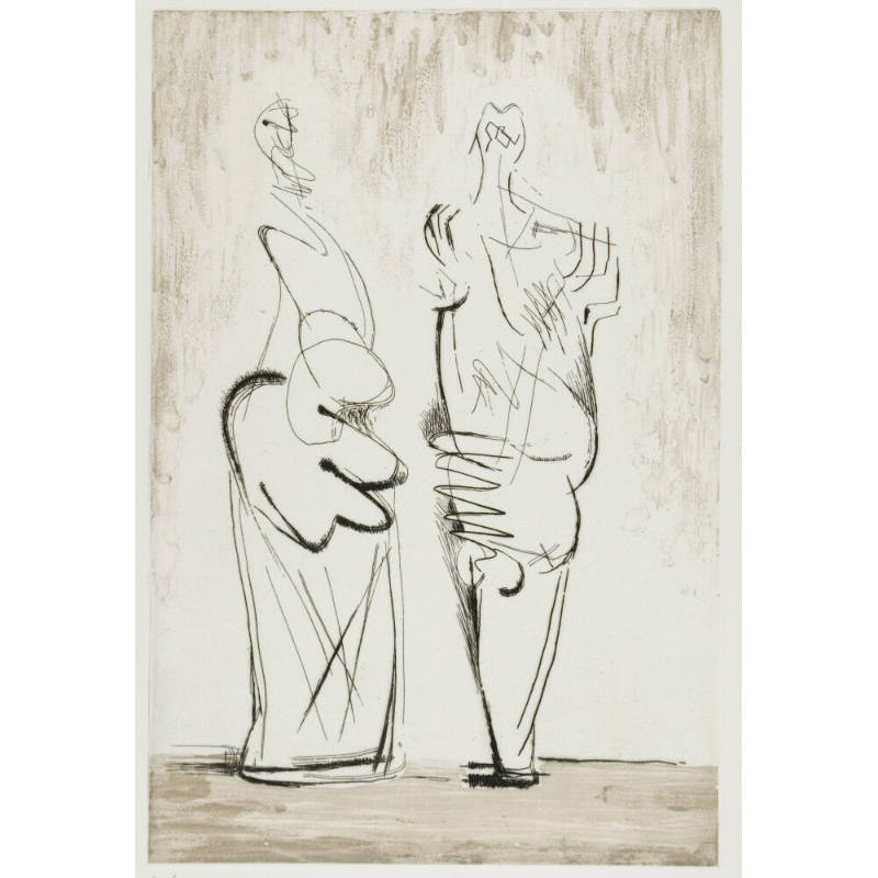 Two Standing Figures No.XII