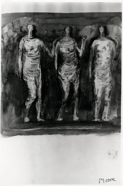 Three Standing Figures