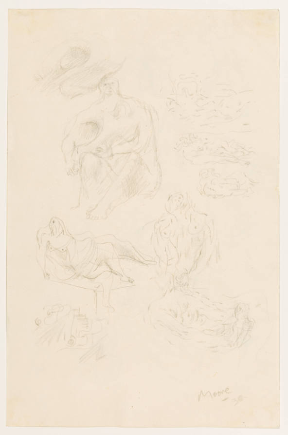 Seated and Reclining Figures: Mother and Child Studies