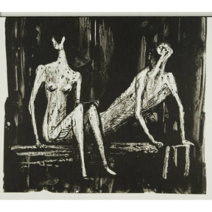 Two Seated Figures