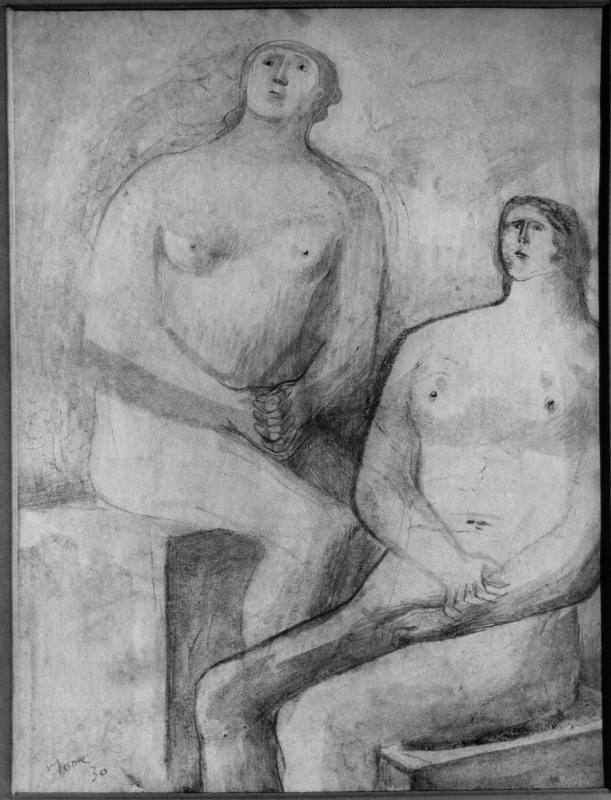 Two Seated Nudes