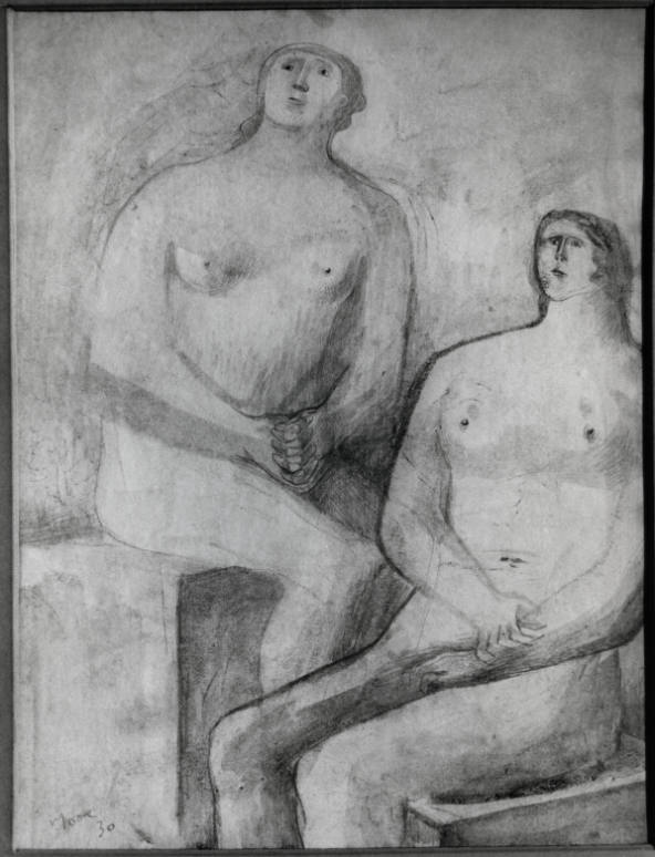 Two Seated Nudes