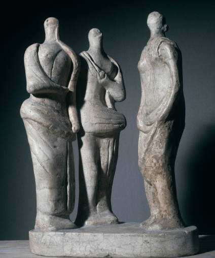 Three Standing Figures