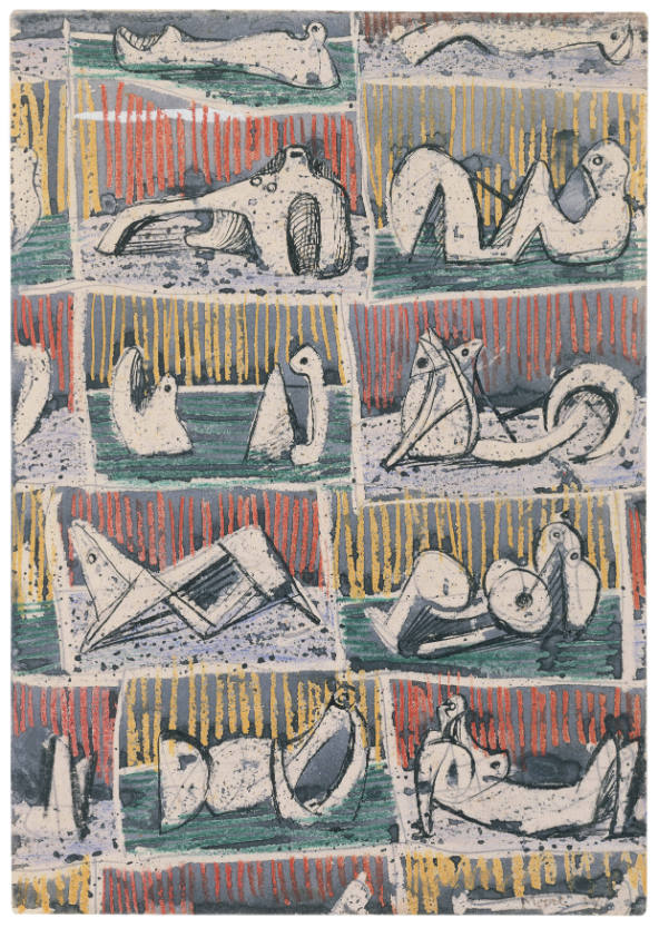 Textile Design: Reclining Figures