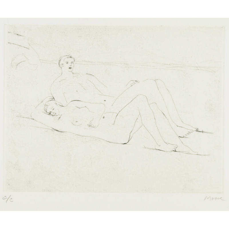 Reclining Figures on Beach