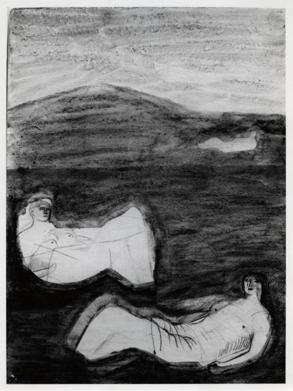 Reclining Figures in a Landscape