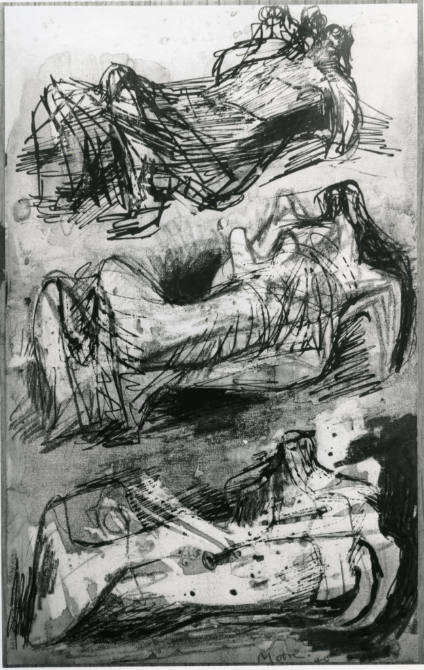 Three Reclining Figures: Studies for Sculpture