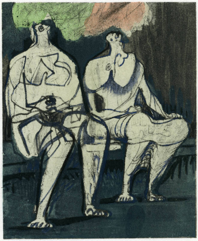 Two Seated Figures