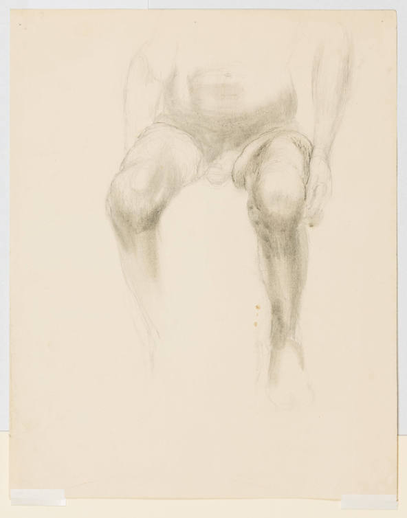 Seated Male Nude: Torso