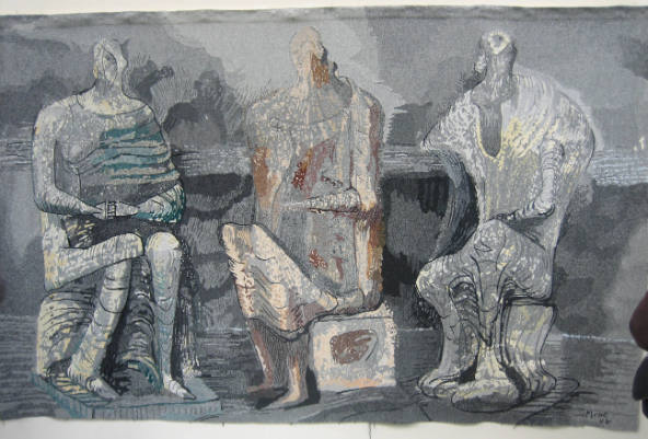 Three Seated Figures