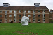 <I>Locking Piece</i> outside Homerton College, Cambridge, 2017<br>photo: Dai Roberts