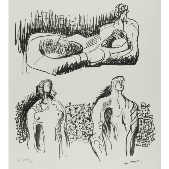 Reclining Figure and Torsos