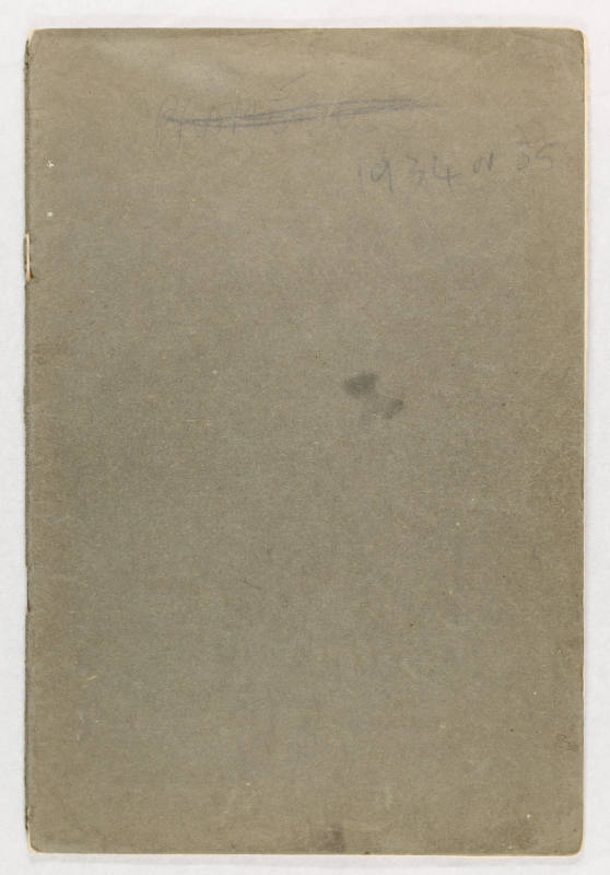 Sketchbook 1934-35