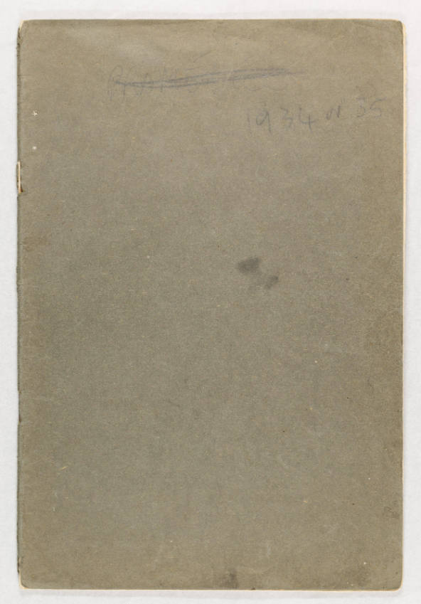 Sketchbook 1934-35