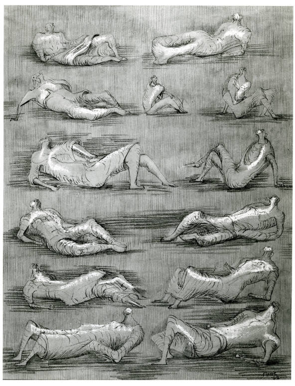 Draped Reclining Figures: Ideas for Sculpture