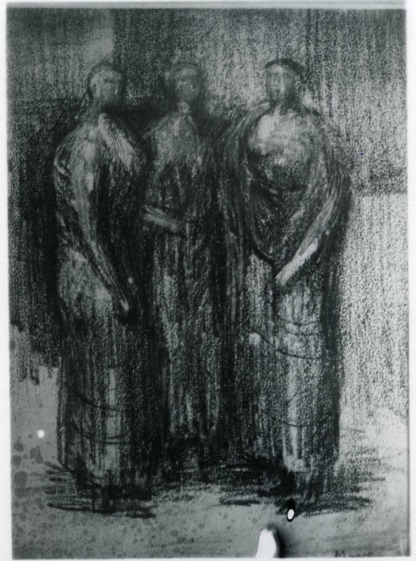 Three Standing Figures