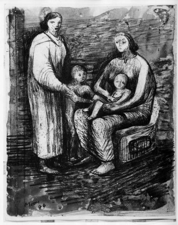 Two Women and Children