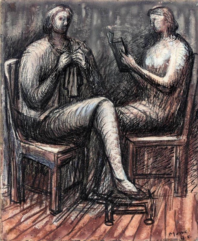 Two Seated Women