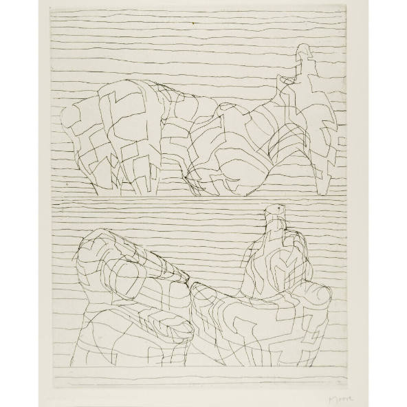 Two Reclining Figures Linear