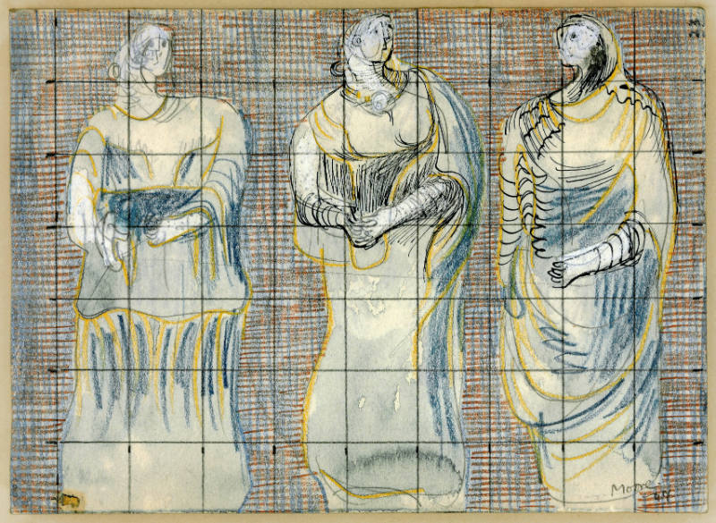 Study for 'The Three Fates'