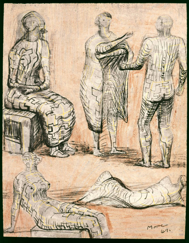 Standing, Seated and Reclining Figures