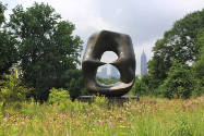 <i>Oval with Points</i> on display at the New York Botanical Gardens, 2008.<br>photo: Chris Koz…