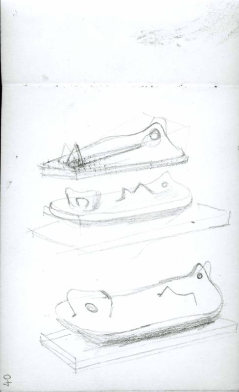 Ideas for Sculpture: Reclining Figure