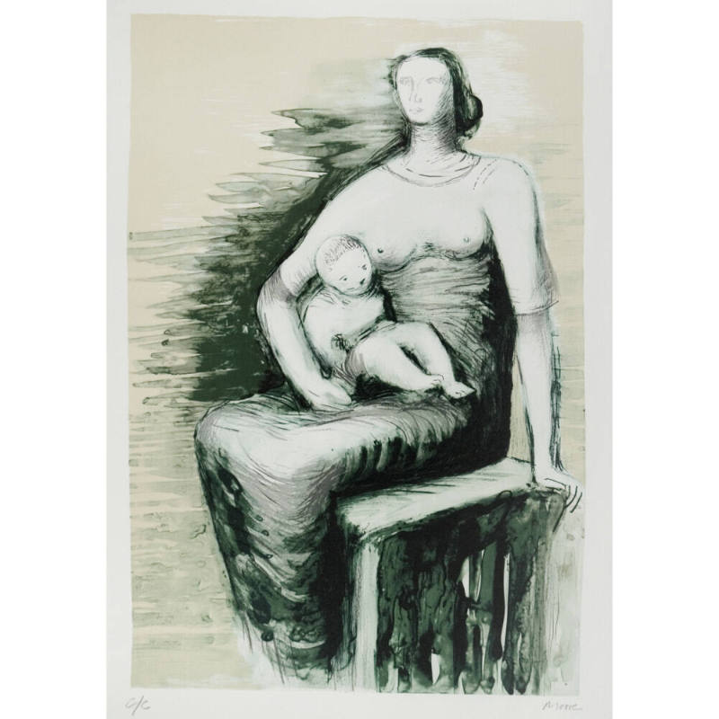 Seated Mother and Child