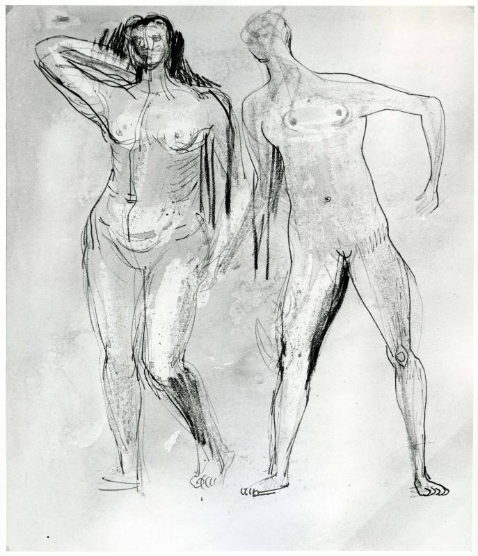 Two Standing Figures