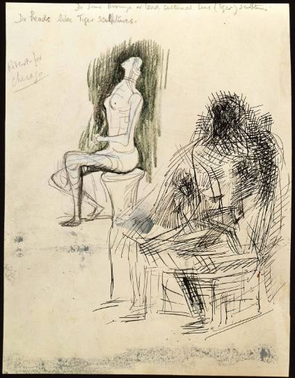 Two Seated Figures